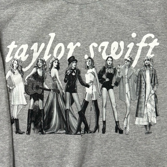 Taylor Swift Merch Heather Grey Crewneck AUTHENTIC - Picture 4 of 7